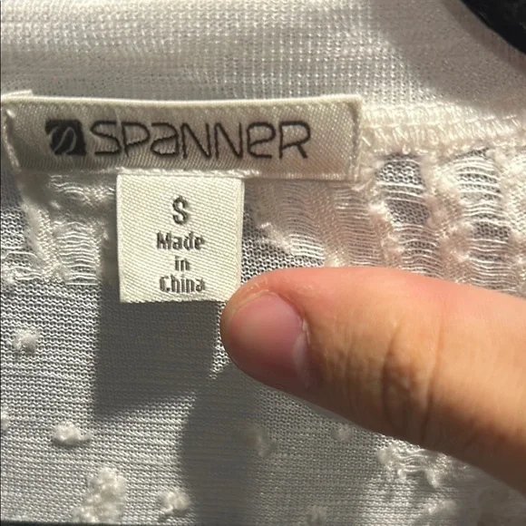 SPANNER White Sheer Robe - Picture 3 of 3